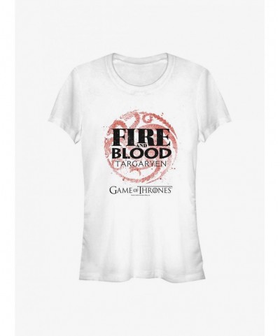 Absolute Discount Game Of Thrones Targaryen Fire And Blood Girls T-Shirt $9.36 T-Shirts