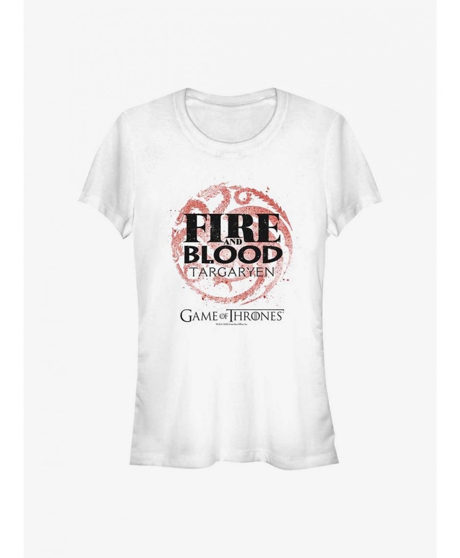 Absolute Discount Game Of Thrones Targaryen Fire And Blood Girls T-Shirt $9.36 T-Shirts