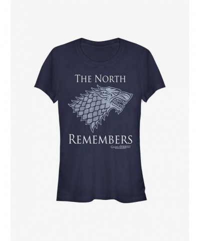 Best Deal Game Of Thrones Stark North Remembers Girls T-Shirt $5.98 T-Shirts