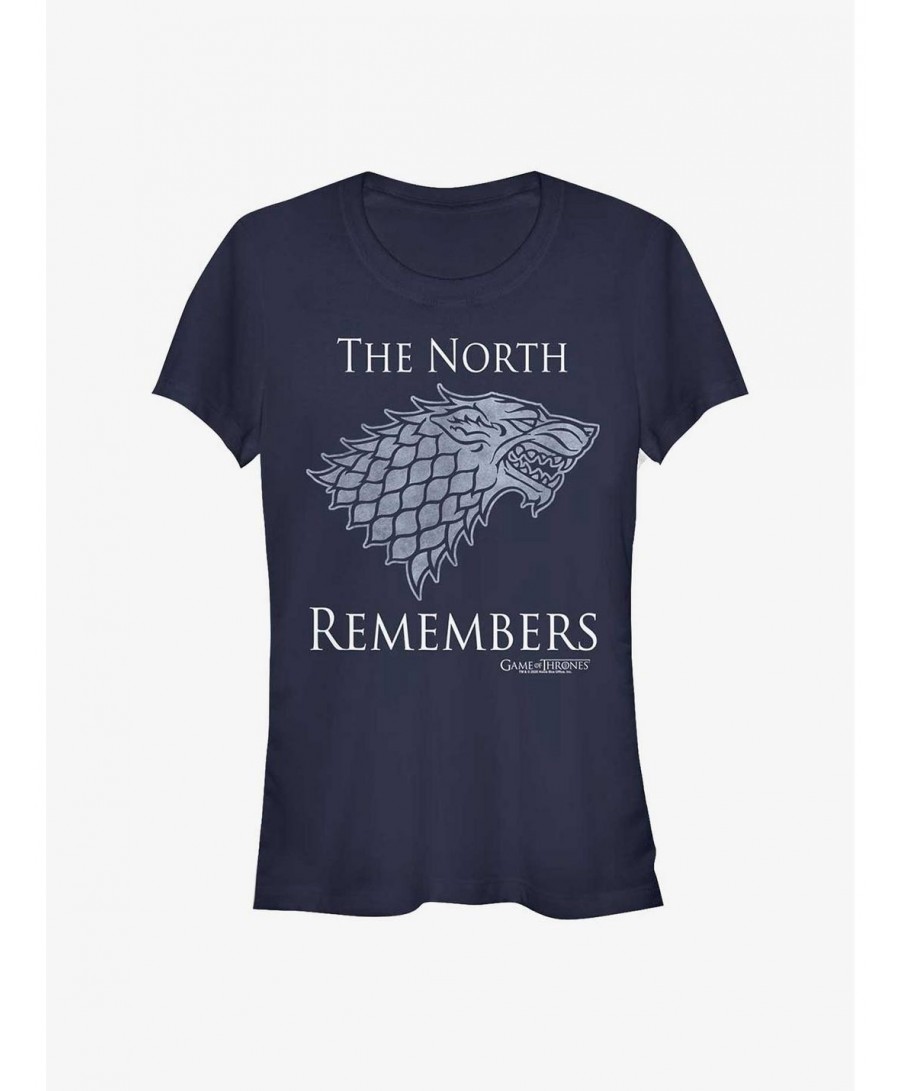 Best Deal Game Of Thrones Stark North Remembers Girls T-Shirt $5.98 T-Shirts