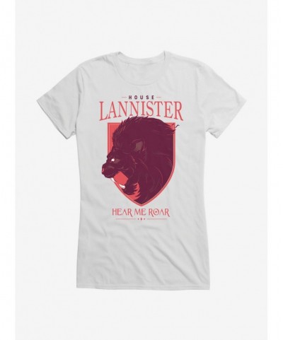 Special Game Of Thrones House Lannister Lion Words Girls T-Shirt $5.98 T-Shirts