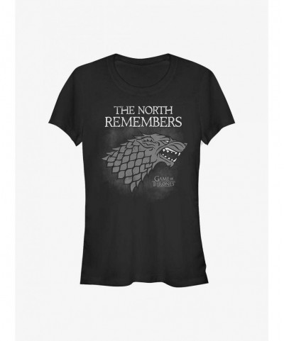 Hot Selling Game Of Thrones House Stark North Remembers Girls T-Shirt $9.56 T-Shirts