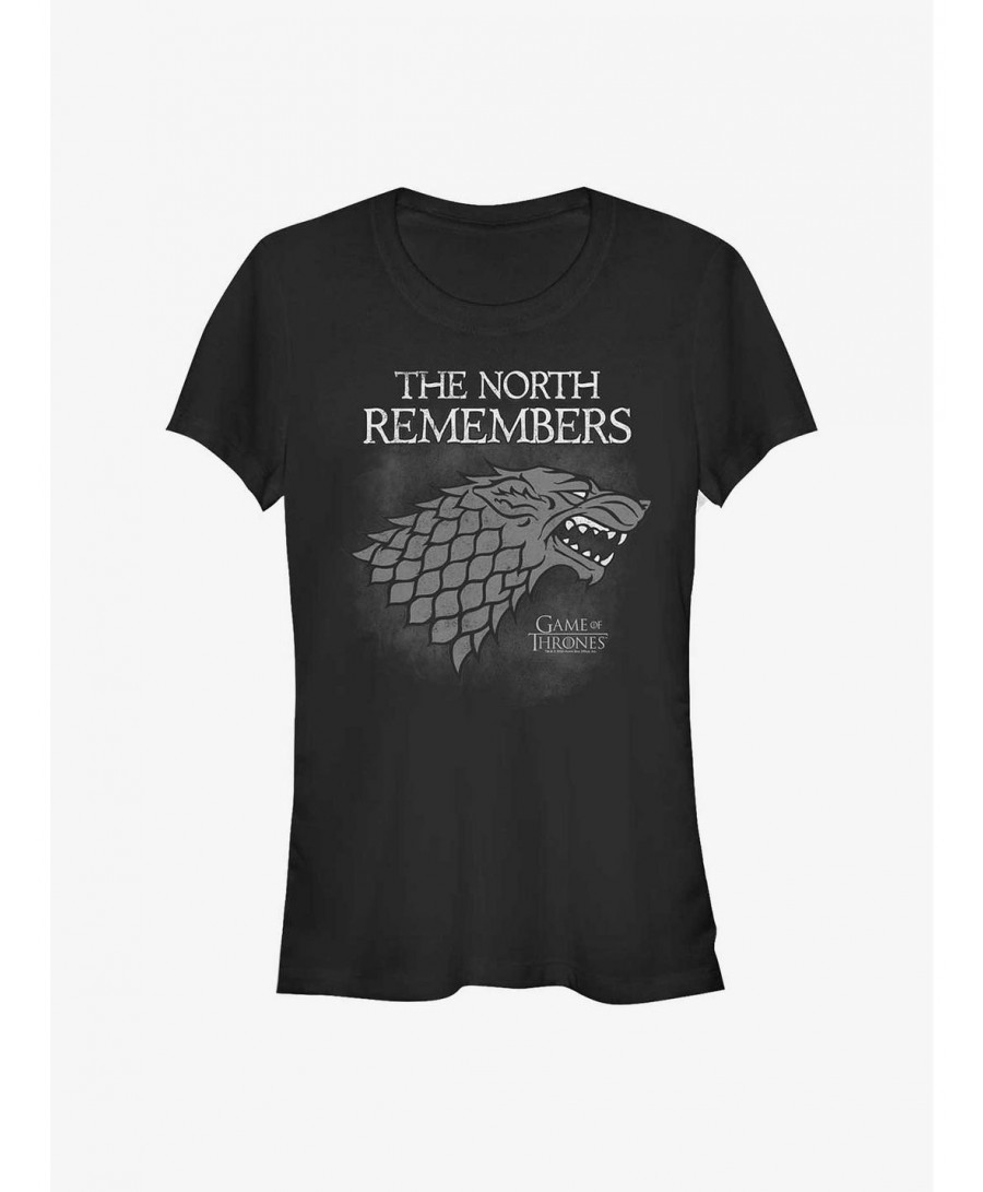 Hot Selling Game Of Thrones House Stark North Remembers Girls T-Shirt $9.56 T-Shirts