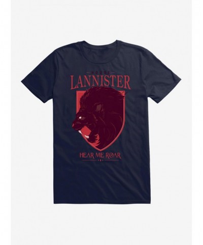 Festival Price Game Of Thrones House Lannister Lion Words T-Shirt $5.93 T-Shirts