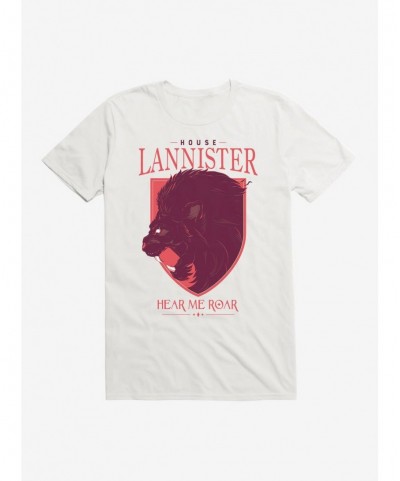 Festival Price Game Of Thrones House Lannister Lion Words T-Shirt $5.93 T-Shirts