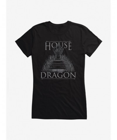 Seasonal Sale House of the Dragon Road to the Iron Throne Girls T-Shirt $6.77 T-Shirts