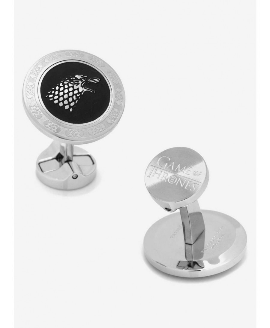 Bestselling Game Of Thrones Stark Filigree Stainless Steel Cufflinks $59.36 Cufflinks