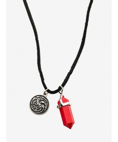 Sale Item House Of The Dragon Targaryen Crystal Necklace $5.16 Necklaces