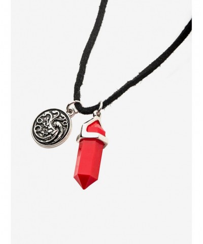 Sale Item House Of The Dragon Targaryen Crystal Necklace $5.16 Necklaces