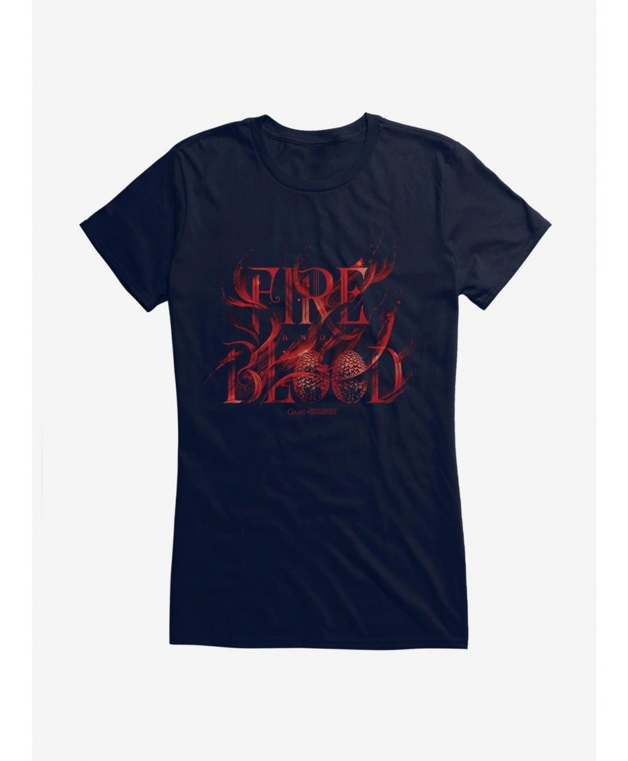 New Arrival Game Of Thrones Fire And Blood Dragon Eggs Girls T-Shirt $8.96 T-Shirts