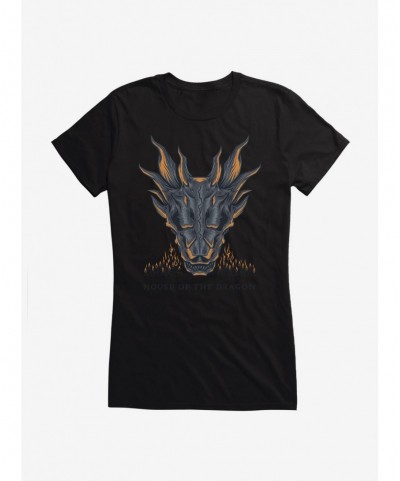 Huge Discount House of the Dragon Burning Fire Girls T-Shirt $8.37 T-Shirts