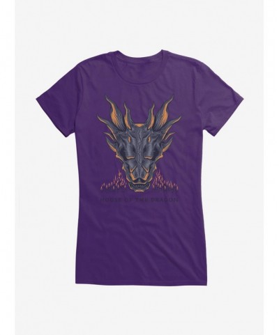 Huge Discount House of the Dragon Burning Fire Girls T-Shirt $8.37 T-Shirts