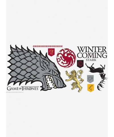 Pre-sale Game Of Thrones Winter Is Coming Stark Giant Peel & Stick Wall Decals $9.45 Others