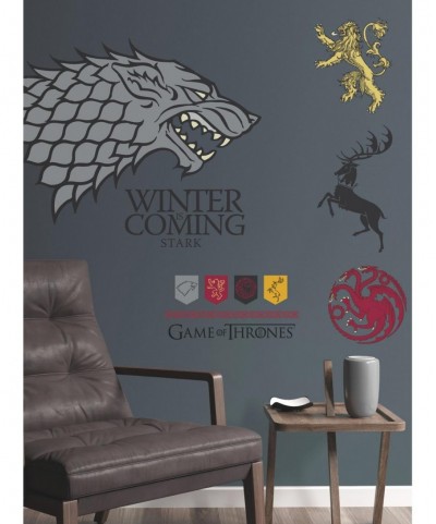 Pre-sale Game Of Thrones Winter Is Coming Stark Giant Peel & Stick Wall Decals $9.45 Others