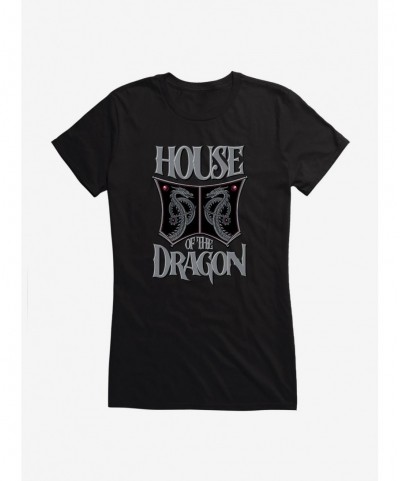 Unique House of the Dragon Twin Dragons Icon Girls T-Shirt $8.17 T-Shirts