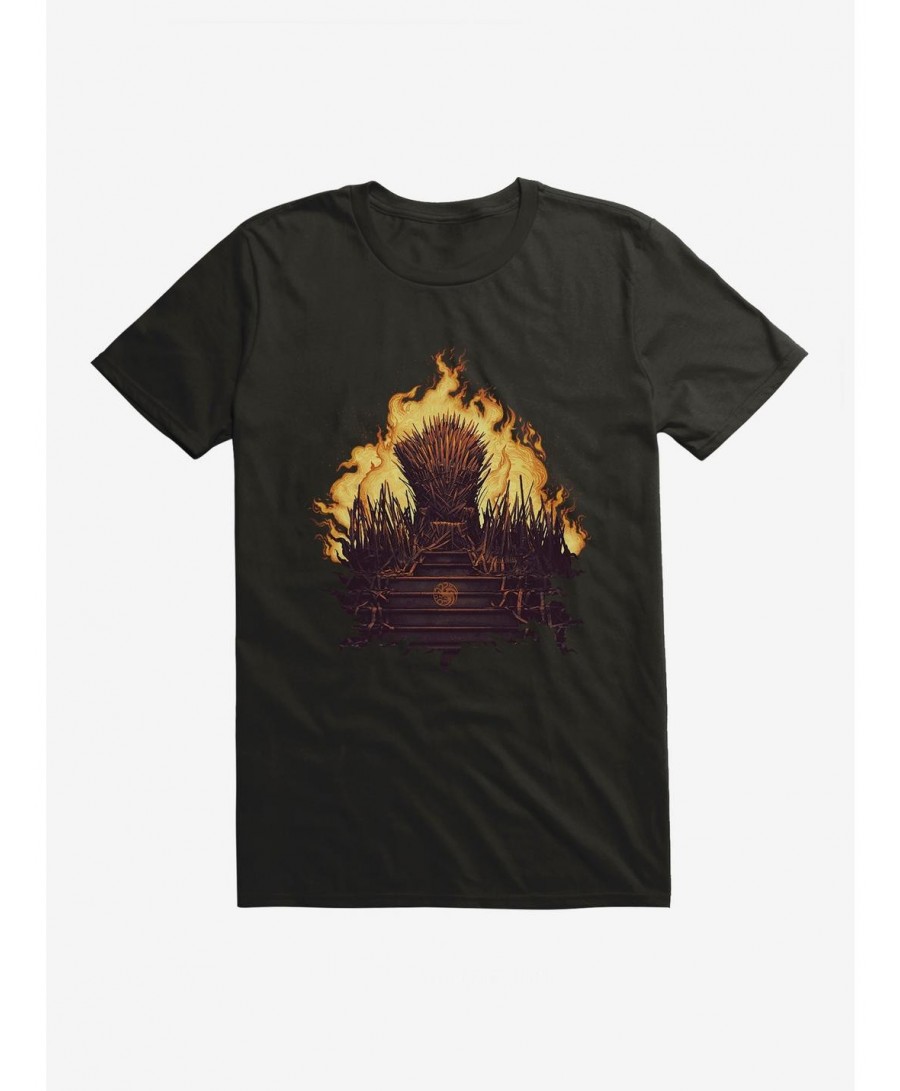 New Arrival House Of The Dragon Fire Throne T-Shirt $8.60 T-Shirts