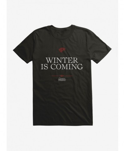 Unique Game Of Thrones Quote Stark Winter Is Coming T-Shirt $6.31 T-Shirts