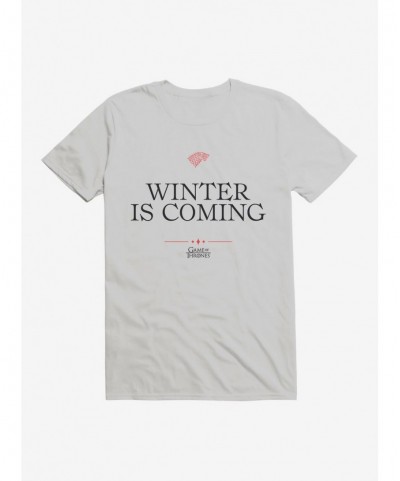 Unique Game Of Thrones Quote Stark Winter Is Coming T-Shirt $6.31 T-Shirts