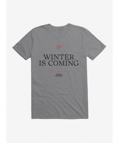 Unique Game Of Thrones Quote Stark Winter Is Coming T-Shirt $6.31 T-Shirts