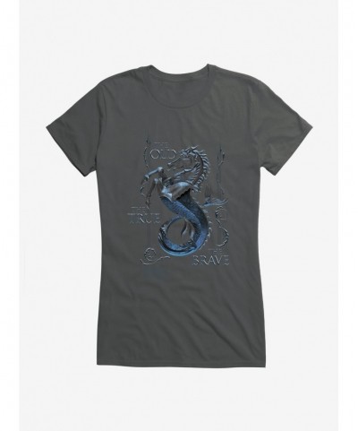 Flash Deal House Of The Dragon The True, The Old, The Brave House Velaryon Girls T-Shirt $8.37 T-Shirts