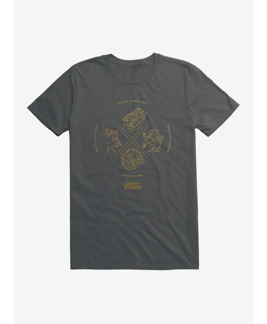 Exclusive Game Of Thrones Powerful House Sigils T-Shirt $7.84 T-Shirts