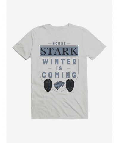 Limited-time Offer Game Of Thrones House Stark Words Script T-Shirt $6.12 T-Shirts