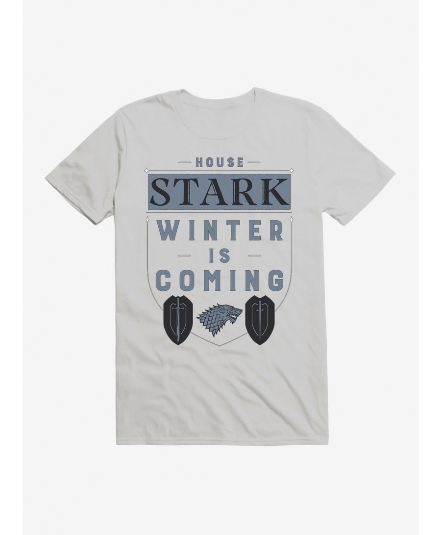 Limited-time Offer Game Of Thrones House Stark Words Script T-Shirt $6.12 T-Shirts