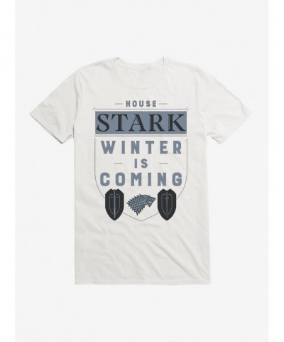 Limited-time Offer Game Of Thrones House Stark Words Script T-Shirt $6.12 T-Shirts