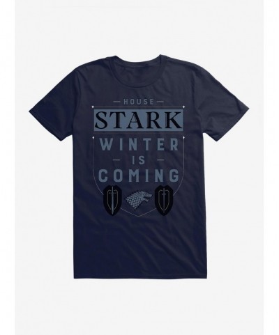 Limited-time Offer Game Of Thrones House Stark Words Script T-Shirt $6.12 T-Shirts