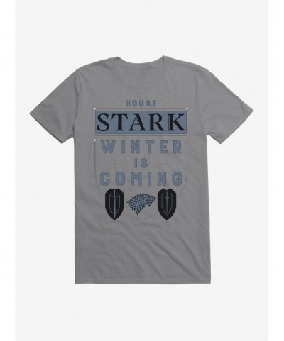 Limited-time Offer Game Of Thrones House Stark Words Script T-Shirt $6.12 T-Shirts