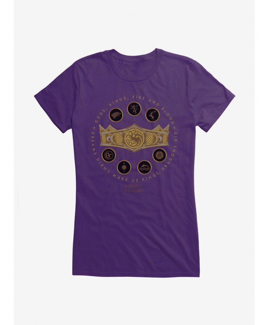 Fashion House of the Dragon Dreams Didn't Make Us Kings Girls T-Shirt $9.56 T-Shirts