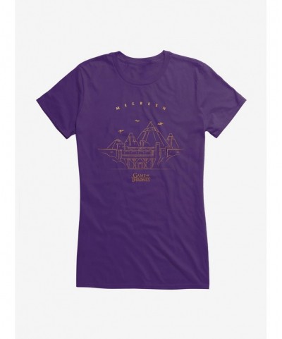 Clearance Game Of Thrones Mereen Outline Girls T-Shirt $7.77 T-Shirts