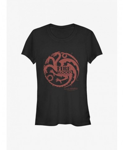 New Arrival Game Of Thrones Targaryen Dragon Fire Girls T-Shirt $7.17 T-Shirts