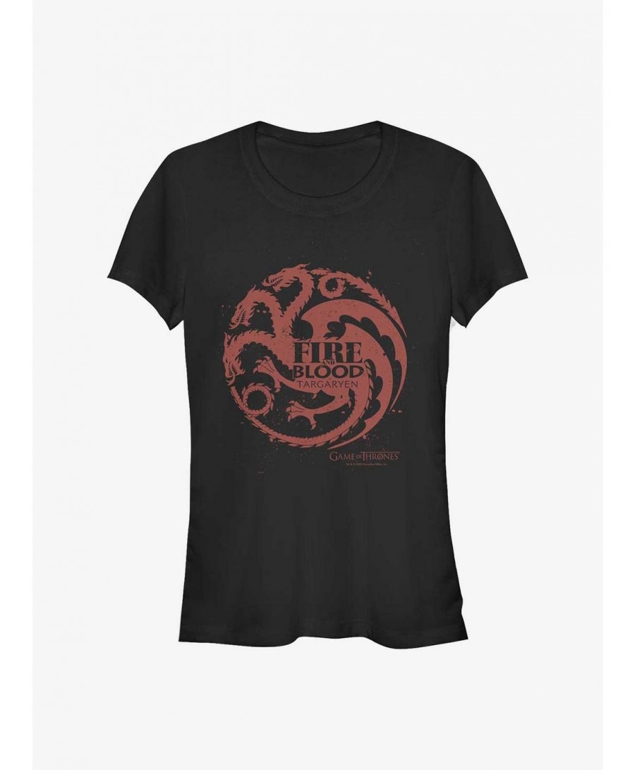 New Arrival Game Of Thrones Targaryen Dragon Fire Girls T-Shirt $7.17 T-Shirts