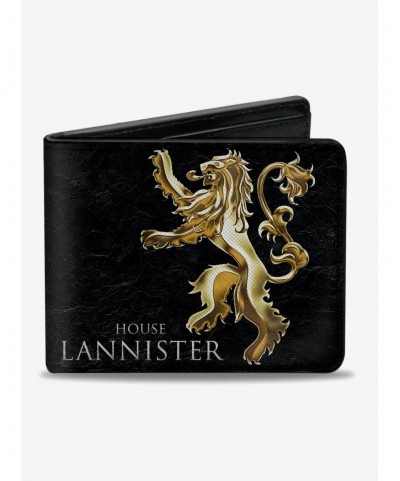 Pre-sale Discount Game Of Thrones House Lannister Rampant Sigil Bifold Wallet $9.61 Wallets