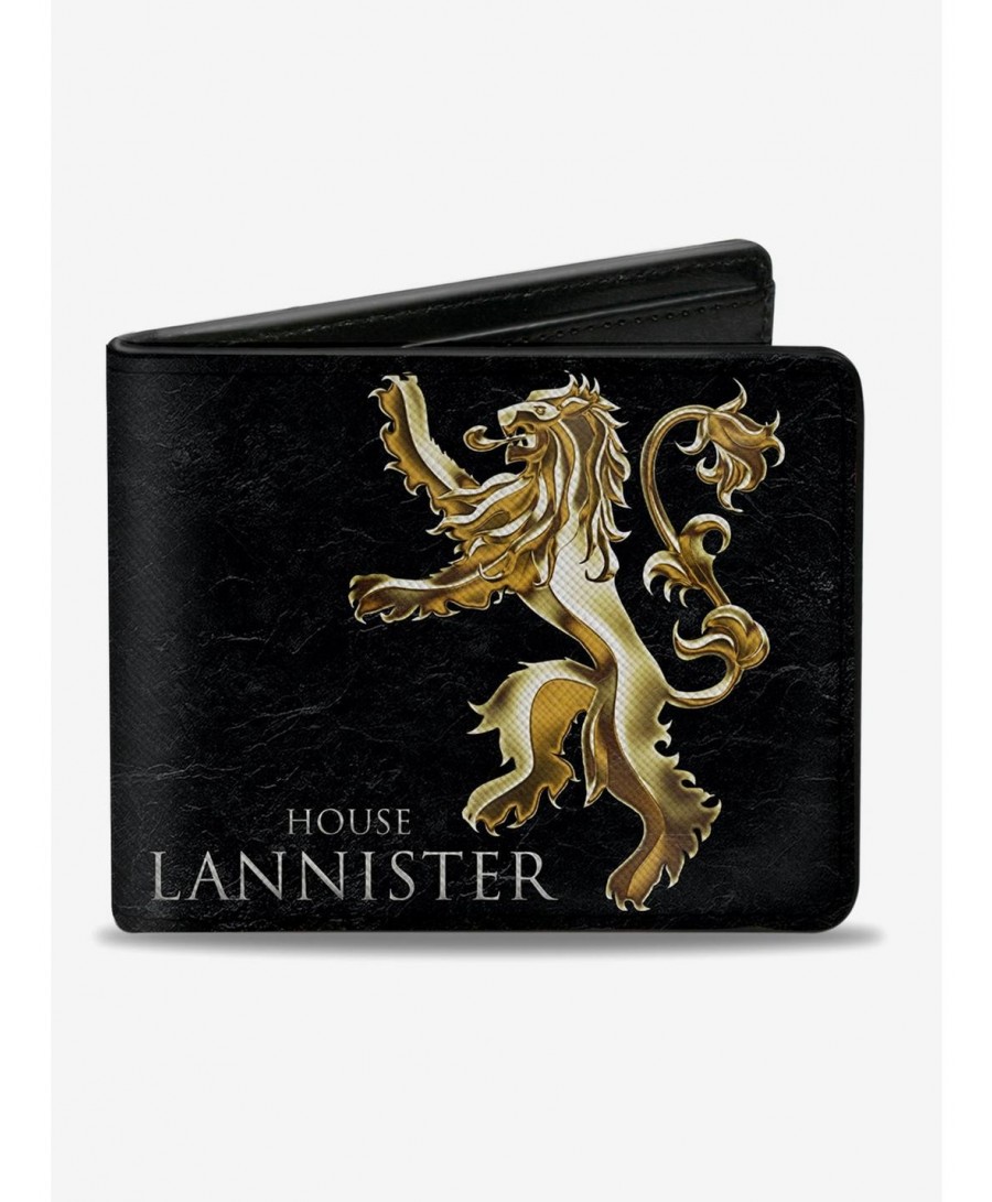 Pre-sale Discount Game Of Thrones House Lannister Rampant Sigil Bifold Wallet $9.61 Wallets