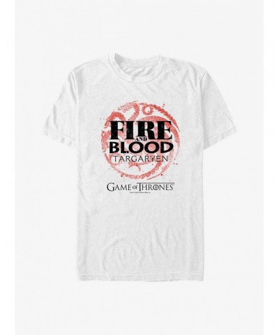 High Quality Game Of Thrones Targaryen Fire And Blood T-Shirt $9.37 T-Shirts