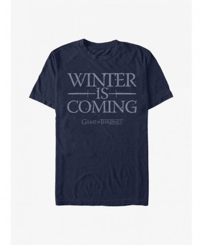 Unique Game Of Thrones Winter is Coming Swords T-Shirt $7.84 T-Shirts