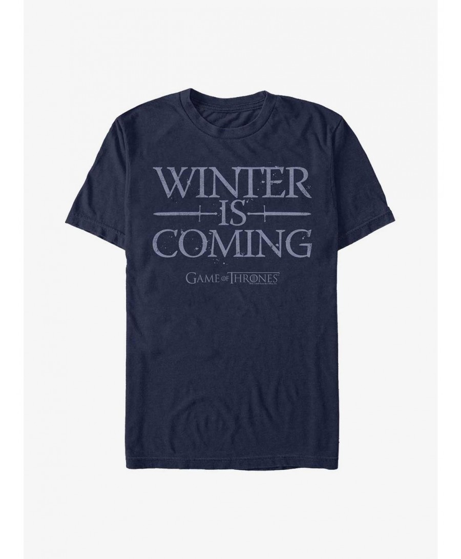 Unique Game Of Thrones Winter is Coming Swords T-Shirt $7.84 T-Shirts