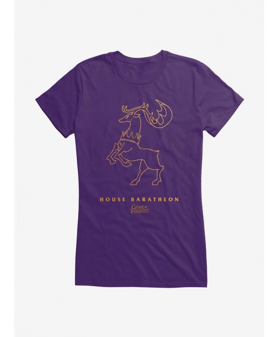 Discount Game Of Thrones Baratheon Sigil Girls T-Shirt $8.37 T-Shirts