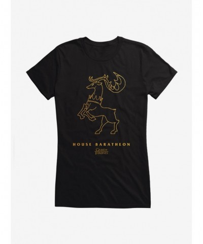 Discount Game Of Thrones Baratheon Sigil Girls T-Shirt $8.37 T-Shirts