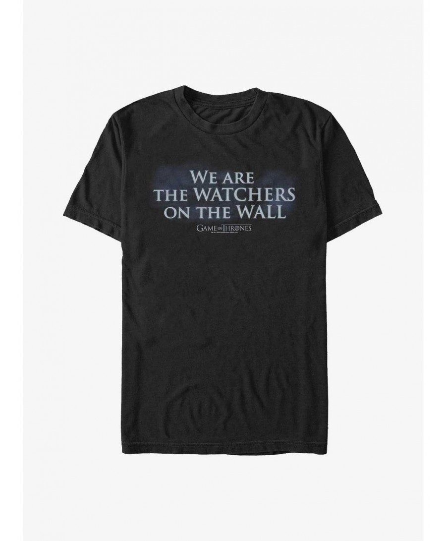 Limited Time Special Game Of Thrones Wall Watchers T-Shirt $5.74 T-Shirts