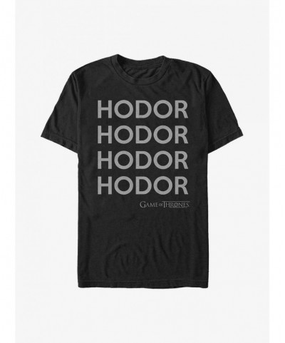 Festival Price Game Of Thrones Hodor Stack T-Shirt $8.99 T-Shirts