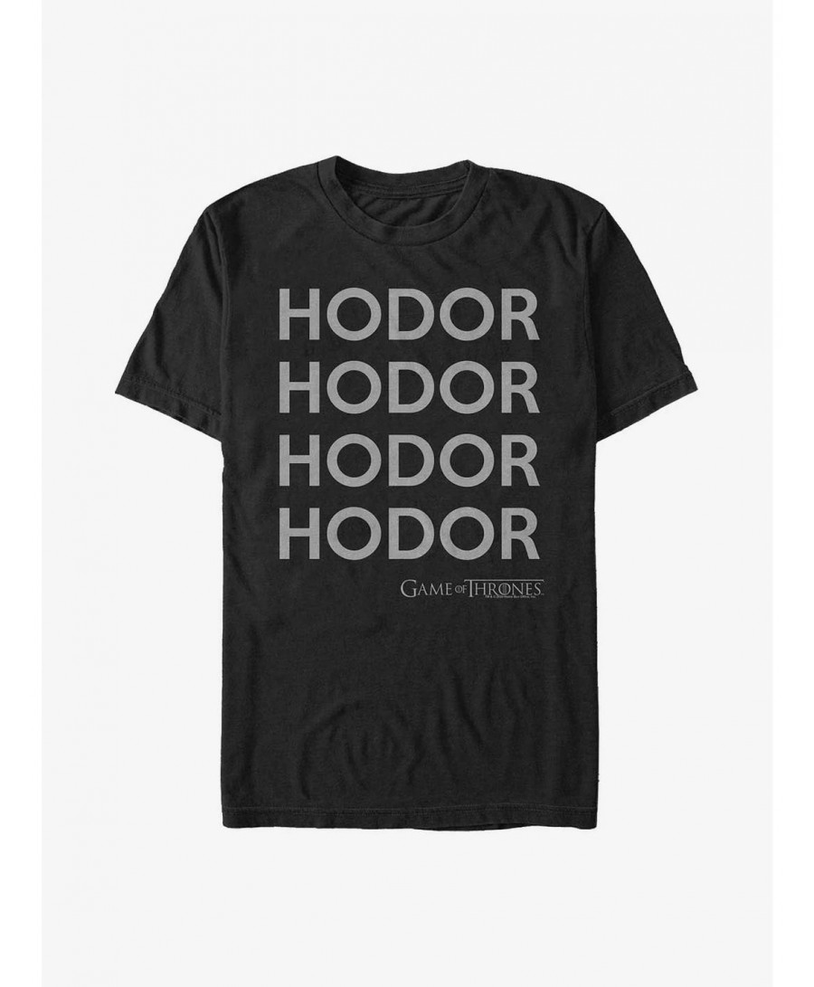 Festival Price Game Of Thrones Hodor Stack T-Shirt $8.99 T-Shirts