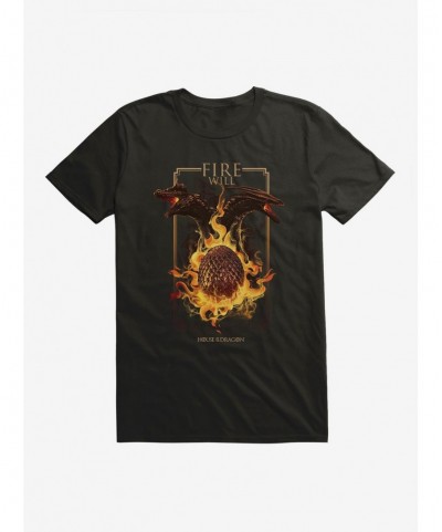 Seasonal Sale House Of The Dragon Fire Will Reign Dragon Egg T-Shirt $7.27 T-Shirts