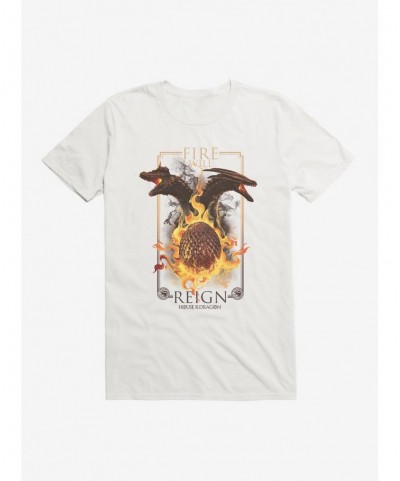 Seasonal Sale House Of The Dragon Fire Will Reign Dragon Egg T-Shirt $7.27 T-Shirts