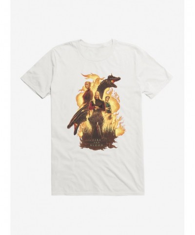 Premium House Of The Dragon Fire And Blood T-Shirt $7.84 T-Shirts