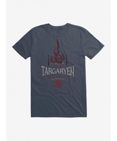 Fashion Game Of Thrones House Targaryen Fire T-Shirt $8.03 T-Shirts