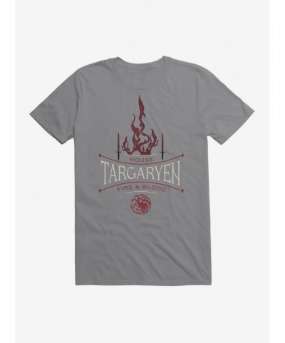 Fashion Game Of Thrones House Targaryen Fire T-Shirt $8.03 T-Shirts