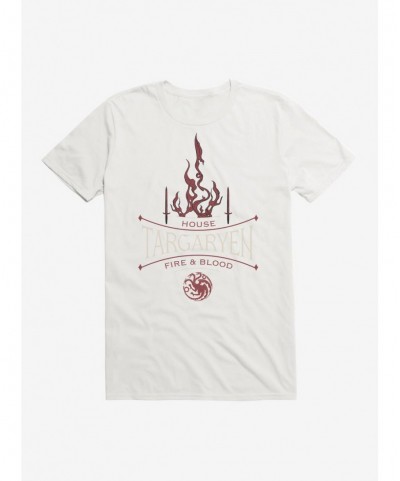 Fashion Game Of Thrones House Targaryen Fire T-Shirt $8.03 T-Shirts